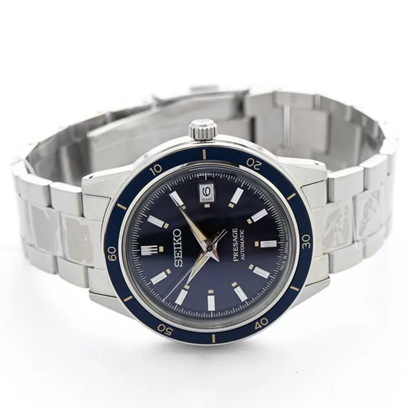 Seiko Men's  Presage Style60's Blue Dial Watch | SRPG05J1